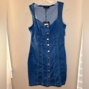 NWT Parisian Women’s Lightweight Denim Summer Dress Size 8